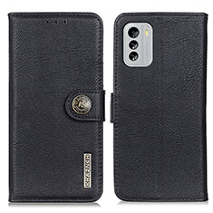 Leather Case Stands Flip Cover Holder K02Z for Nokia G60 5G Black