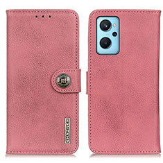 Leather Case Stands Flip Cover Holder K02Z for Oppo K10 4G Pink