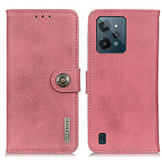 Leather Case Stands Flip Cover Holder K02Z for Realme C31 Pink