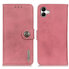 Leather Case Stands Flip Cover Holder K02Z for Samsung Galaxy A04 4G Pink