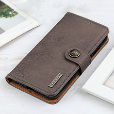 Leather Case Stands Flip Cover Holder K02Z for Xiaomi Redmi K40 5G Gray