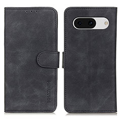 Leather Case Stands Flip Cover Holder K03Z for Google Pixel 8a 5G Black