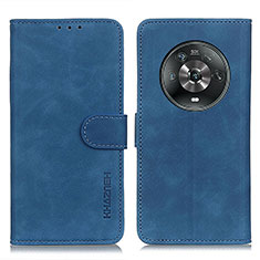 Leather Case Stands Flip Cover Holder K03Z for Huawei Honor Magic4 5G Blue