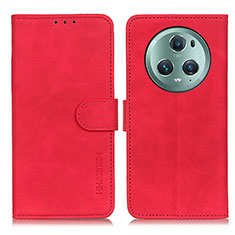 Leather Case Stands Flip Cover Holder K03Z for Huawei Honor Magic5 Pro 5G Red