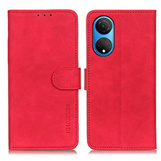 Leather Case Stands Flip Cover Holder K03Z for Huawei Honor X7 Red