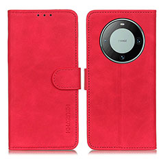 Leather Case Stands Flip Cover Holder K03Z for Huawei Mate 60 Red