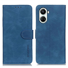 Leather Case Stands Flip Cover Holder K03Z for Huawei Nova 10 SE Blue