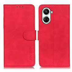 Leather Case Stands Flip Cover Holder K03Z for Huawei Nova 10 SE Red