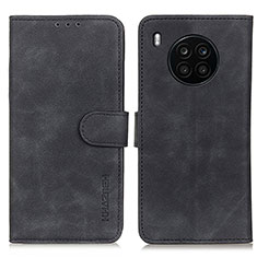 Leather Case Stands Flip Cover Holder K03Z for Huawei Nova 8i Black