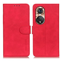 Leather Case Stands Flip Cover Holder K03Z for Huawei Nova 9 Red