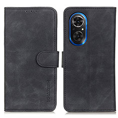 Leather Case Stands Flip Cover Holder K03Z for Huawei Nova 9 SE Black