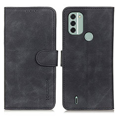 Leather Case Stands Flip Cover Holder K03Z for Nokia C31 Black