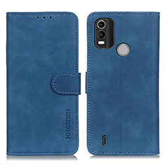 Leather Case Stands Flip Cover Holder K03Z for Nokia G11 Plus Blue