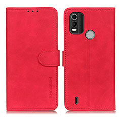 Leather Case Stands Flip Cover Holder K03Z for Nokia G11 Plus Red