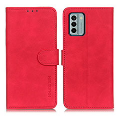 Leather Case Stands Flip Cover Holder K03Z for Nokia G22 Red