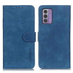 Leather Case Stands Flip Cover Holder K03Z for Nokia G310 5G Blue