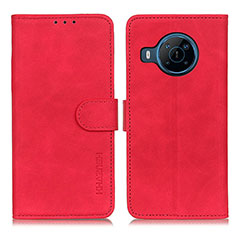 Leather Case Stands Flip Cover Holder K03Z for Nokia X100 5G Red