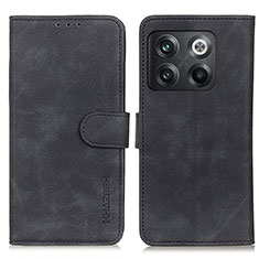 Leather Case Stands Flip Cover Holder K03Z for OnePlus 10T 5G Black