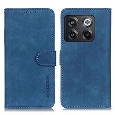 Leather Case Stands Flip Cover Holder K03Z for OnePlus 10T 5G Blue