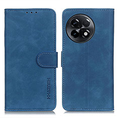 Leather Case Stands Flip Cover Holder K03Z for OnePlus 11R 5G Blue