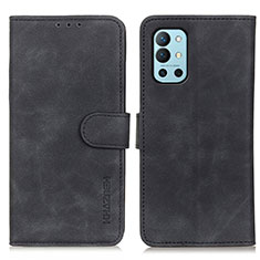 Leather Case Stands Flip Cover Holder K03Z for OnePlus 9R 5G Black