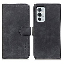 Leather Case Stands Flip Cover Holder K03Z for OnePlus 9RT 5G Black