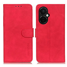 Leather Case Stands Flip Cover Holder K03Z for OnePlus Nord CE 3 Lite 5G Red