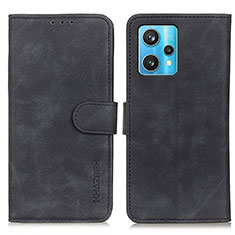 Leather Case Stands Flip Cover Holder K03Z for Realme 9 4G Black