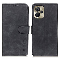 Leather Case Stands Flip Cover Holder K03Z for Realme 9i 5G Black