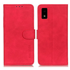 Leather Case Stands Flip Cover Holder K03Z for Sharp Aquos wish Red