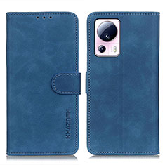 Leather Case Stands Flip Cover Holder K03Z for Xiaomi Civi 2 5G Blue