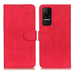 Leather Case Stands Flip Cover Holder K03Z for Xiaomi Civi 5G Red