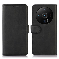 Leather Case Stands Flip Cover Holder K03Z for Xiaomi Mi 12S Ultra 5G Black