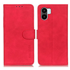 Leather Case Stands Flip Cover Holder K03Z for Xiaomi Poco C50 Red