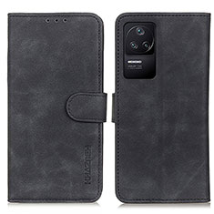 Leather Case Stands Flip Cover Holder K03Z for Xiaomi Poco F4 5G Black