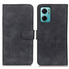 Leather Case Stands Flip Cover Holder K03Z for Xiaomi Redmi 10 Prime Plus 5G Black