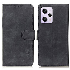 Leather Case Stands Flip Cover Holder K03Z for Xiaomi Redmi Note 12 Explorer Black