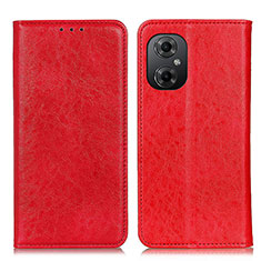 Leather Case Stands Flip Cover Holder K03Z for Xiaomi Redmi Note 12R Pro 5G Red