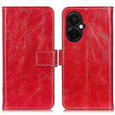 Leather Case Stands Flip Cover Holder K04Z for OnePlus Nord CE 3 Lite 5G Red