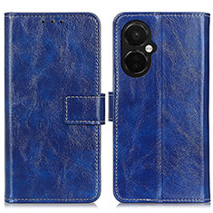 Leather Case Stands Flip Cover Holder K04Z for OnePlus Nord N30 5G Blue