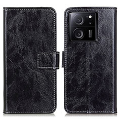 Leather Case Stands Flip Cover Holder K04Z for Xiaomi Mi 13T 5G Black