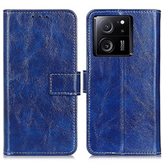 Leather Case Stands Flip Cover Holder K04Z for Xiaomi Mi 13T 5G Blue