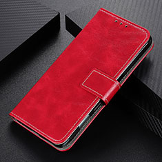 Leather Case Stands Flip Cover Holder K04Z for Xiaomi Redmi Note 10 JE 5G Red