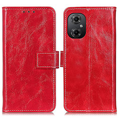 Leather Case Stands Flip Cover Holder K04Z for Xiaomi Redmi Note 12R Pro 5G Red