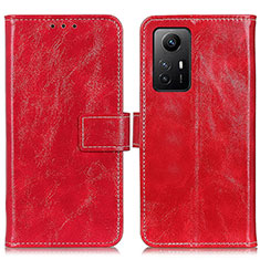 Leather Case Stands Flip Cover Holder K04Z for Xiaomi Redmi Note 12S Red