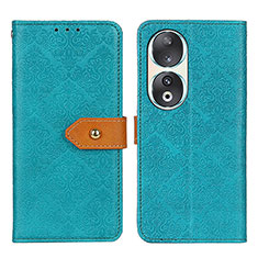 Leather Case Stands Flip Cover Holder K05Z for Huawei Honor 90 5G Green