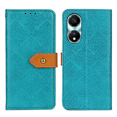 Leather Case Stands Flip Cover Holder K05Z for Huawei Honor X5 Plus Green