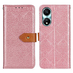 Leather Case Stands Flip Cover Holder K05Z for Huawei Honor X5 Plus Pink