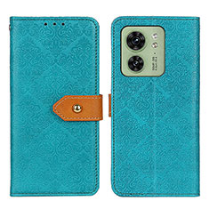 Leather Case Stands Flip Cover Holder K05Z for Motorola Moto Edge 40 5G Green