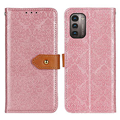 Leather Case Stands Flip Cover Holder K05Z for Nokia G11 Pink